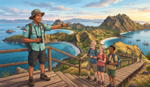 ilustrasi guide profesional labuan bajo