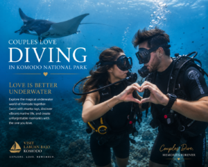 Couples love diving in Komodo National Park with manta rays and romantic underwater adventure by Visit Labuan Bajo Komodo